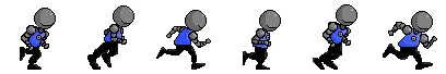 Grapple Boy run animation sprite sheets