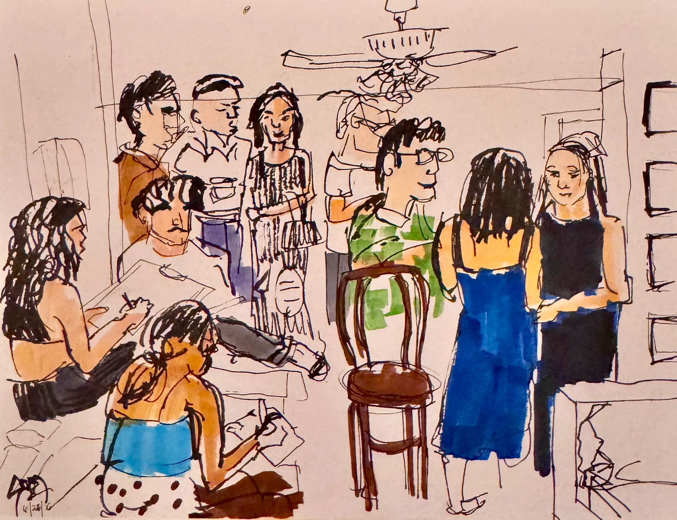 Fashion Party — Live Sketching